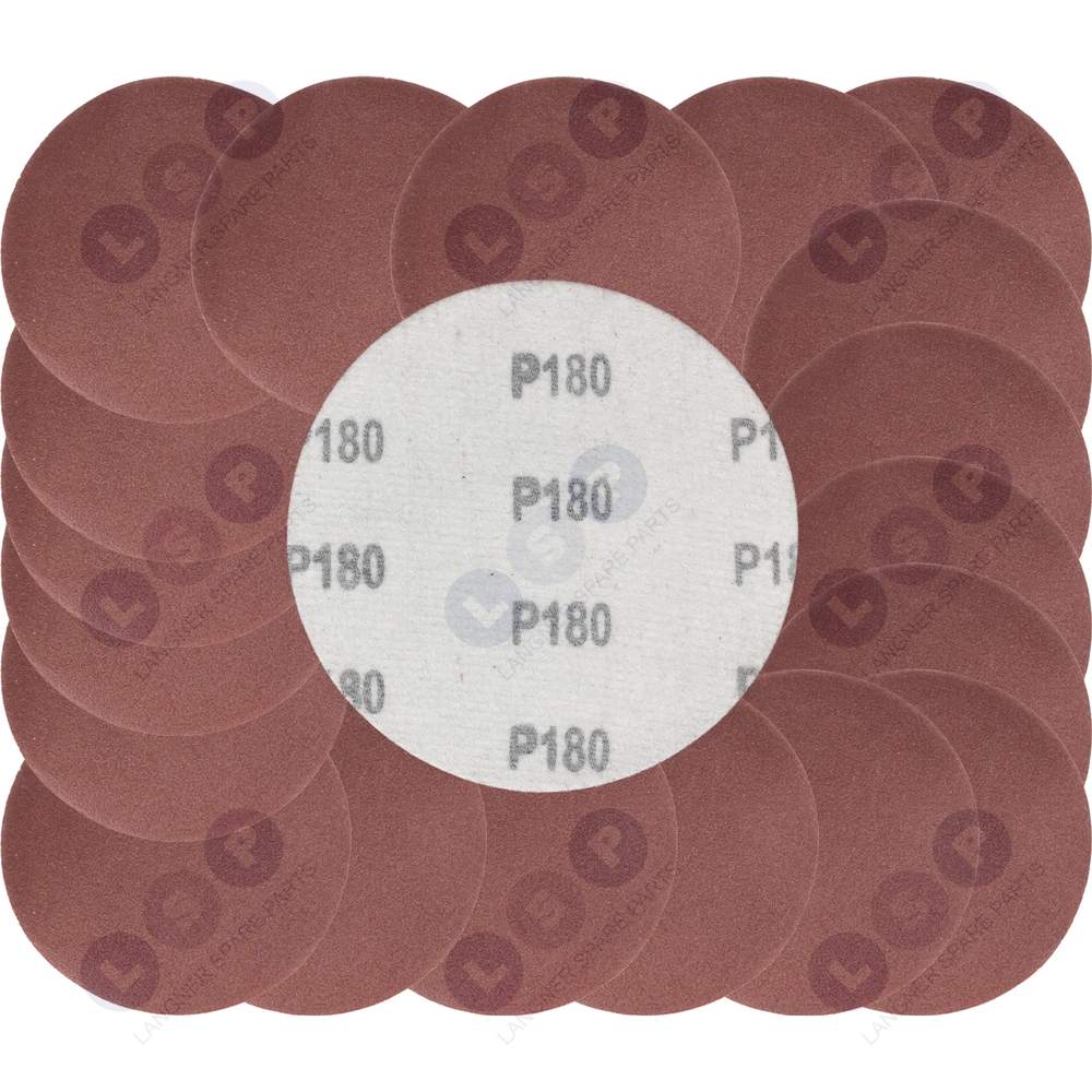 Brúsny papier, kotúče na suchý zips 125 mm pre uhlovú brúsku P180, 20 ks